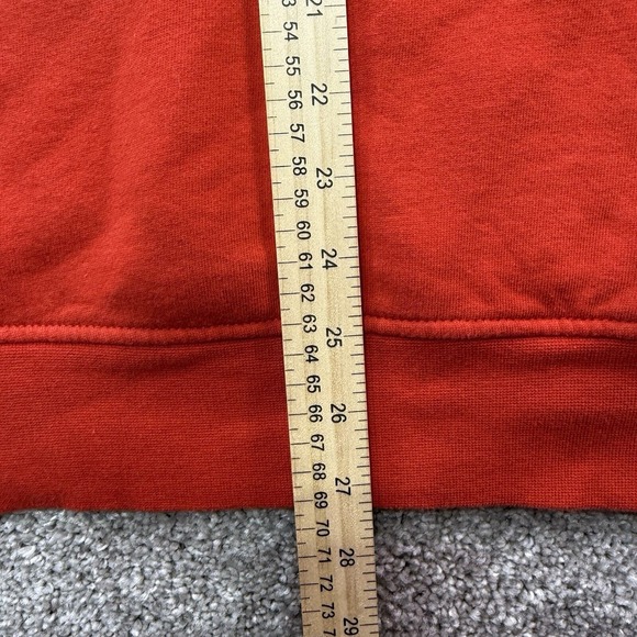 Burton Hoodie Mens Orange XL Red Extra Large Graphic Snowboarding Pullover - Picture 6 of 15
